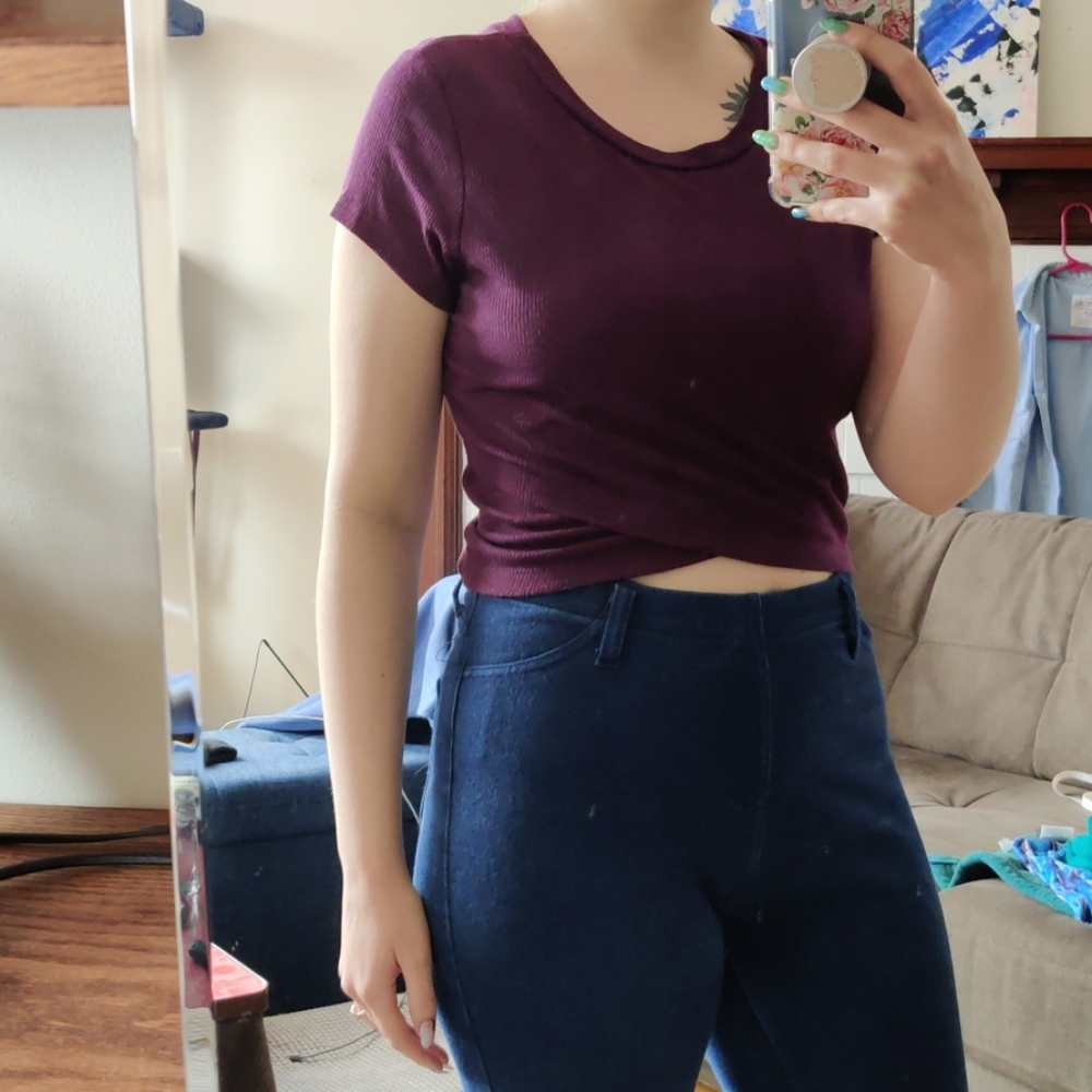 Wet Seal Purple Crop Top